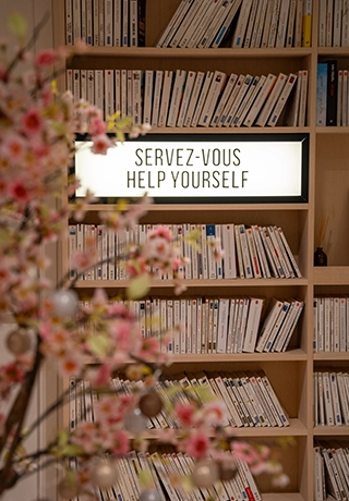 Bibliothèque appartements bellamy chamonix