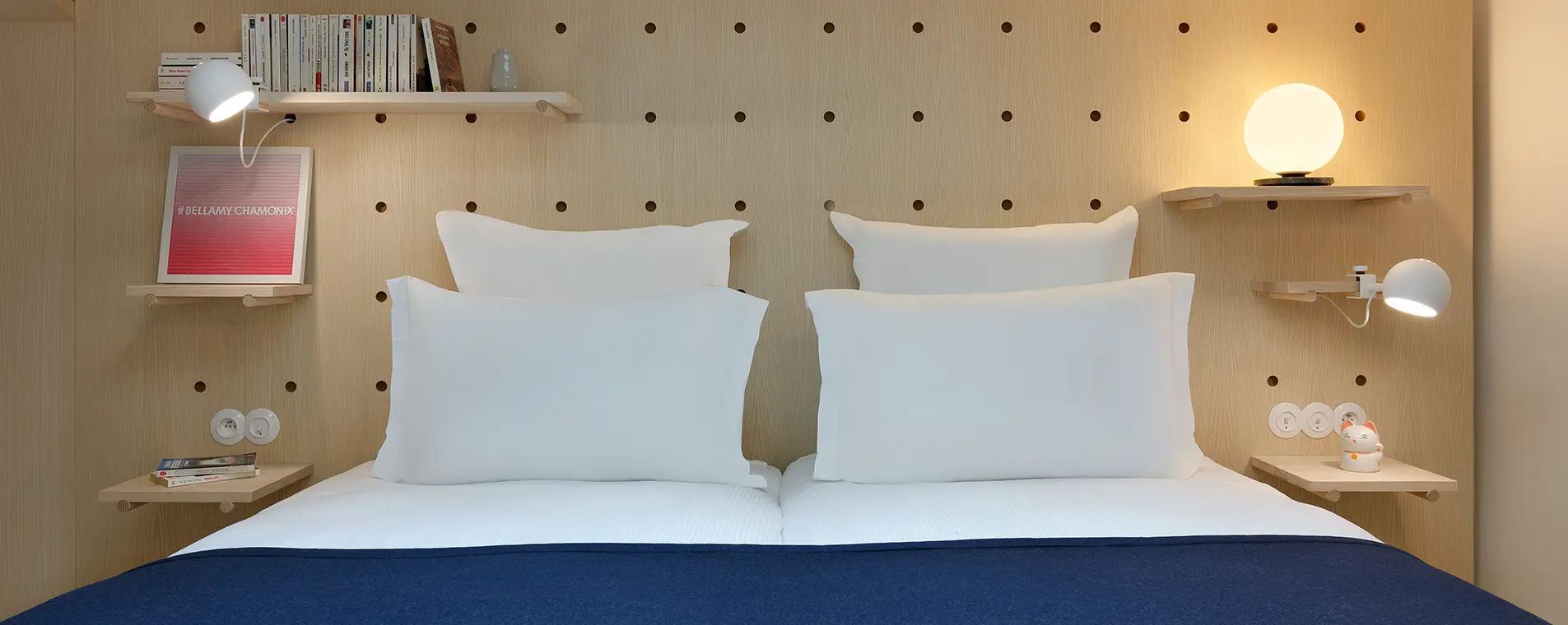 Appartement Bellamy chamonix focus tête de lit