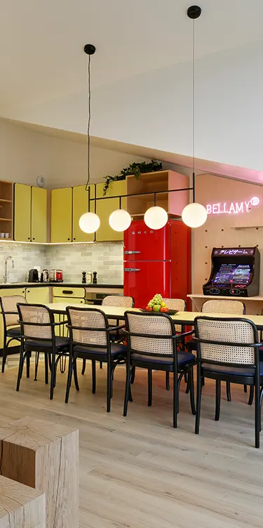 Living room kitchen Bellamy apartments