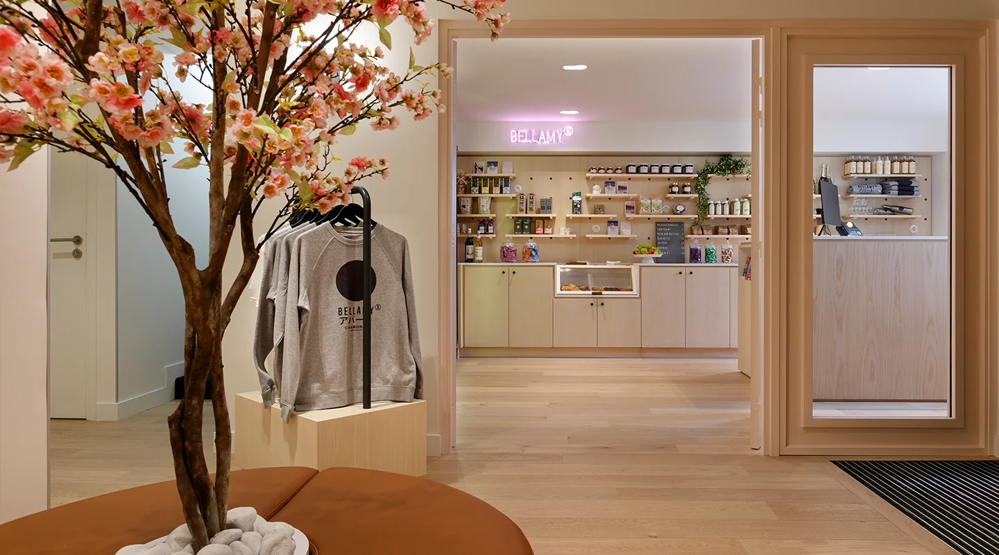 Entrée des appartements Bellamy Chamonix