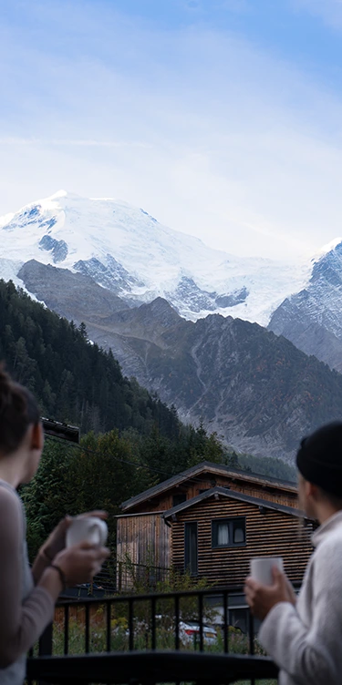 Vue des appartements Bellamy Chamonix