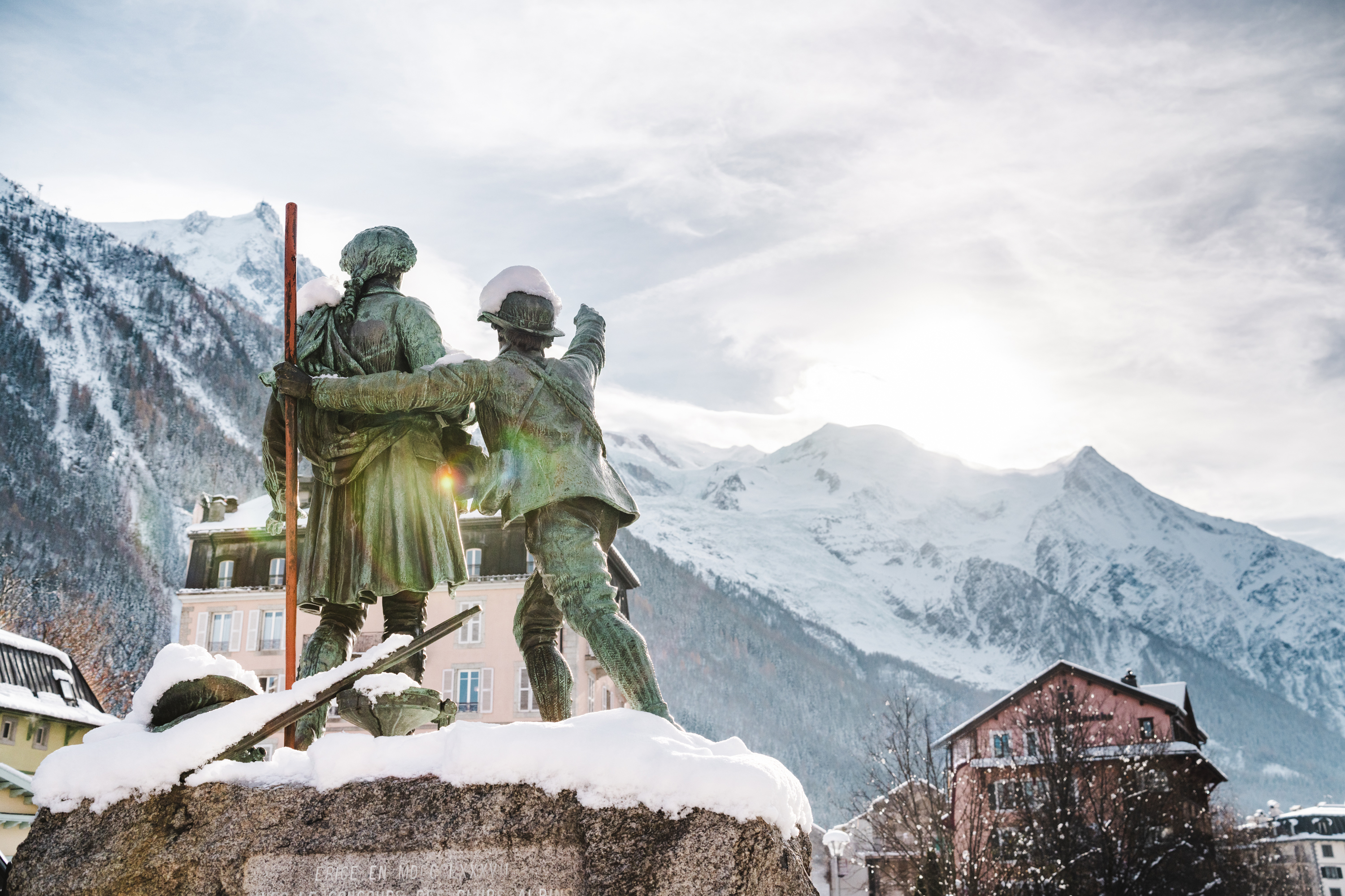 montagne enneigées Bellamy Chamonix mont-blanc