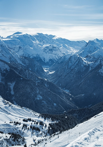 montagne enneigées à La Plagne