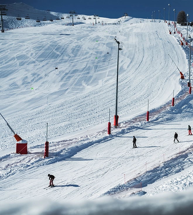 Pistes de ski au pied de la Plagne Araucaria Hôtel & Spa