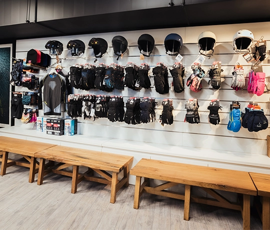 boutique au skishop de l'hôtel araucaria à la plagne