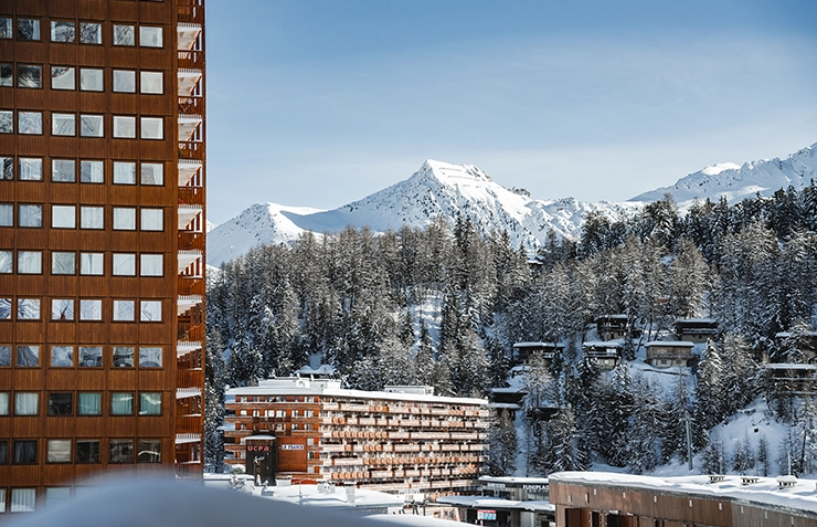 Station de La Plagne depuis l'hôtel Araucaria