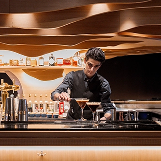 Cocktails au bar Araucaria Hôtel & Spa