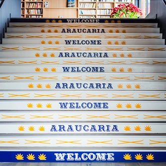 Escalier de bienvenue Araucaria Hôtel & Spa