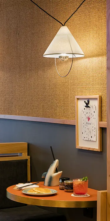 Bar du Oh la la avec des cocktails