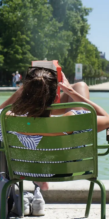 Transat dans un parc à Paris