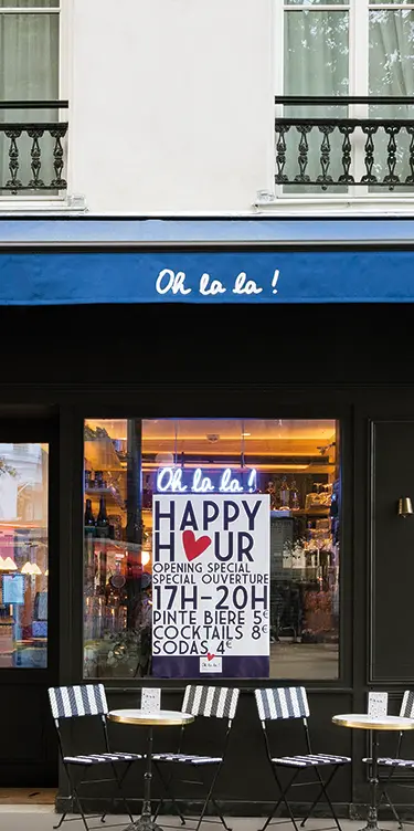 Façade hôtel oh la la à Paris 11e