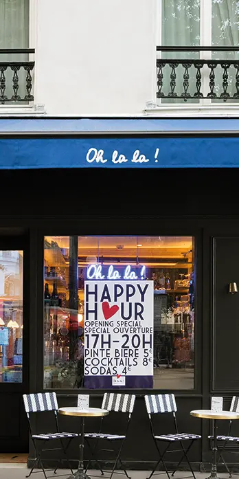 Façade hôtel oh la la à Paris 11e