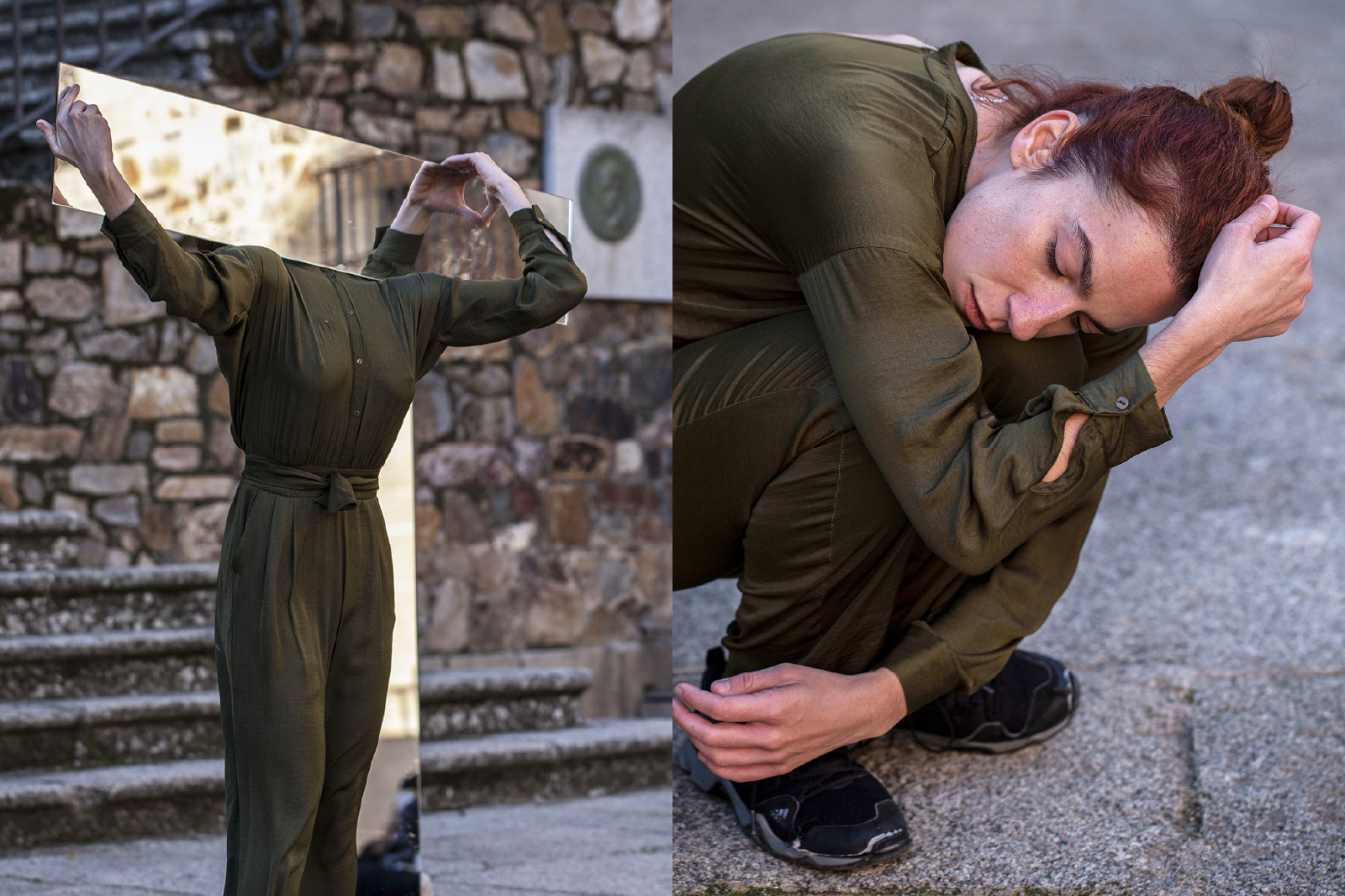 Instalación artística del proyecto de danza contemporánea Transflorar