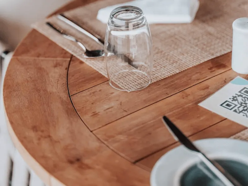 QR Code Restaurant Tischbestellung für kontaktlose Zahlung