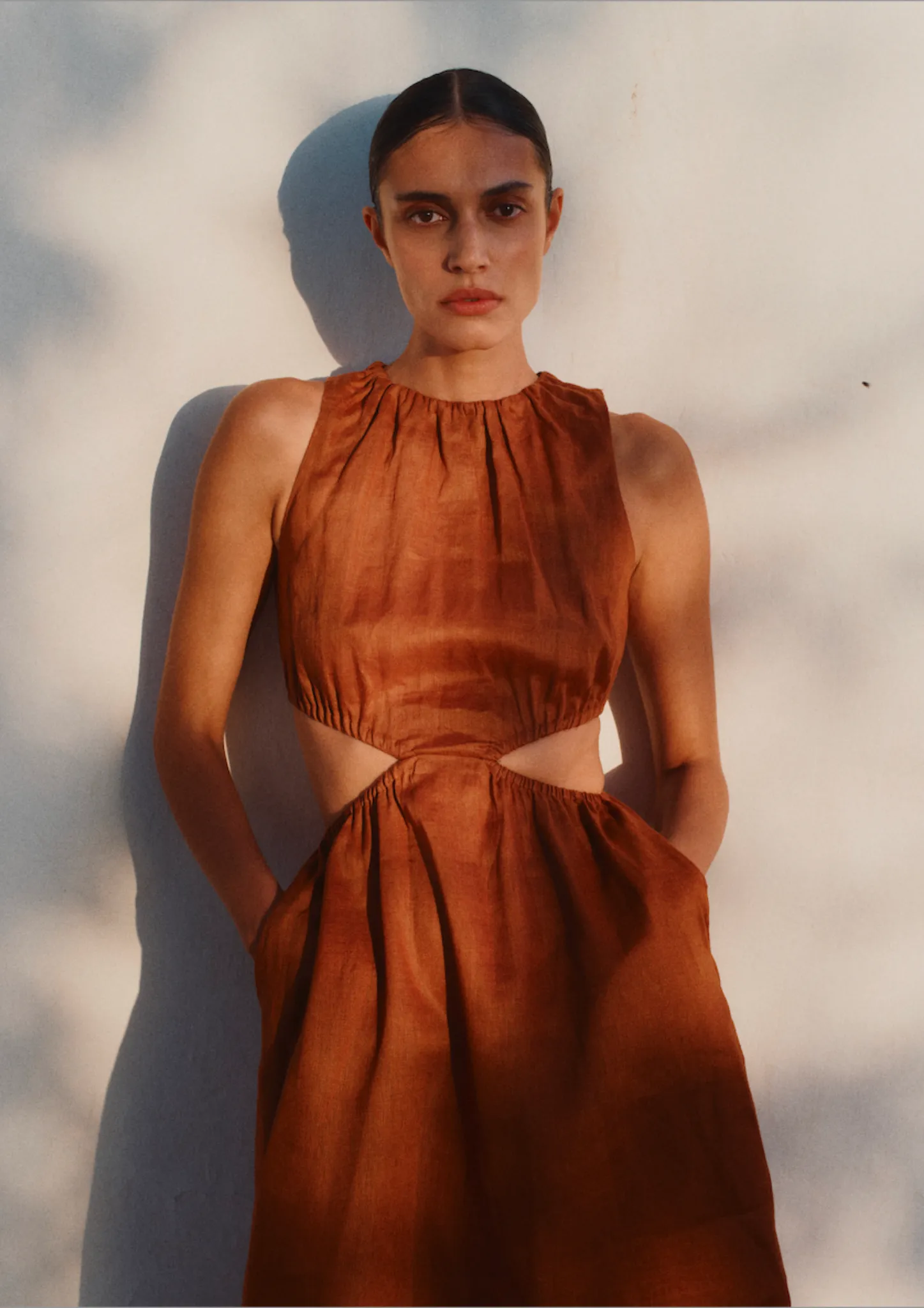 Robe Découpée Terracotta