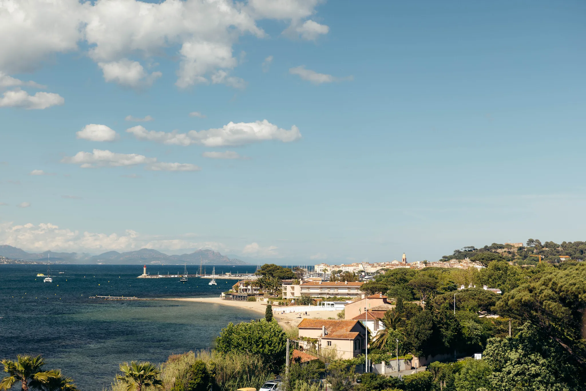 Vue rooftop Kube Saint-Tropez