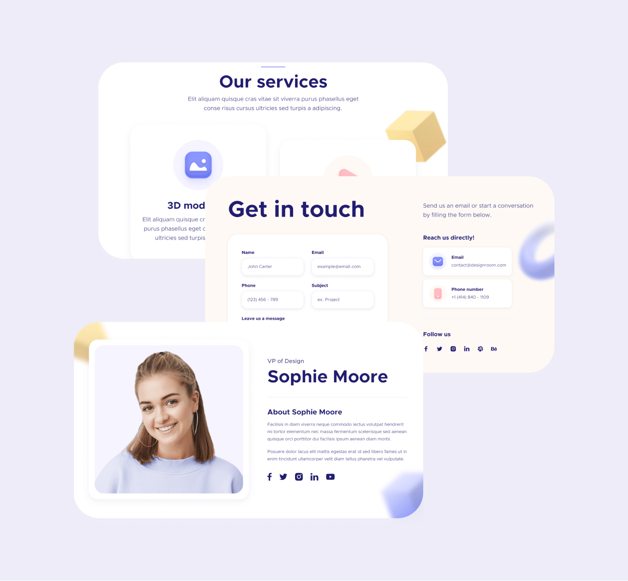 Designroom X - 25 sections included - Design Agency Webflow Template