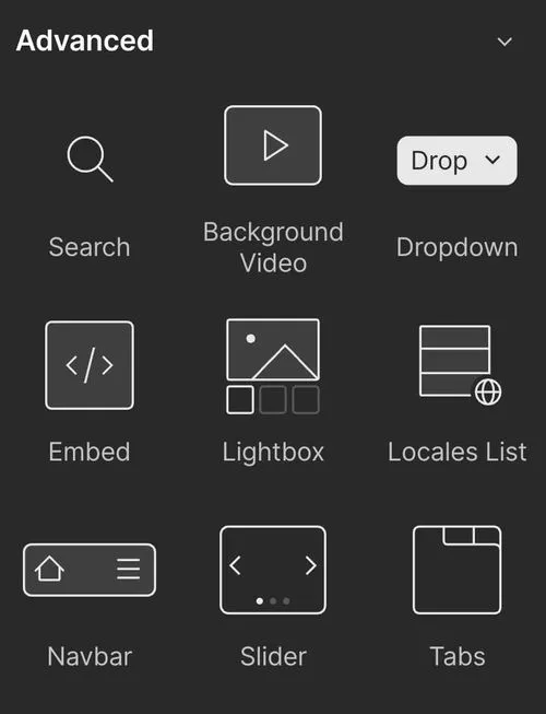A black screen with a button that says drop.