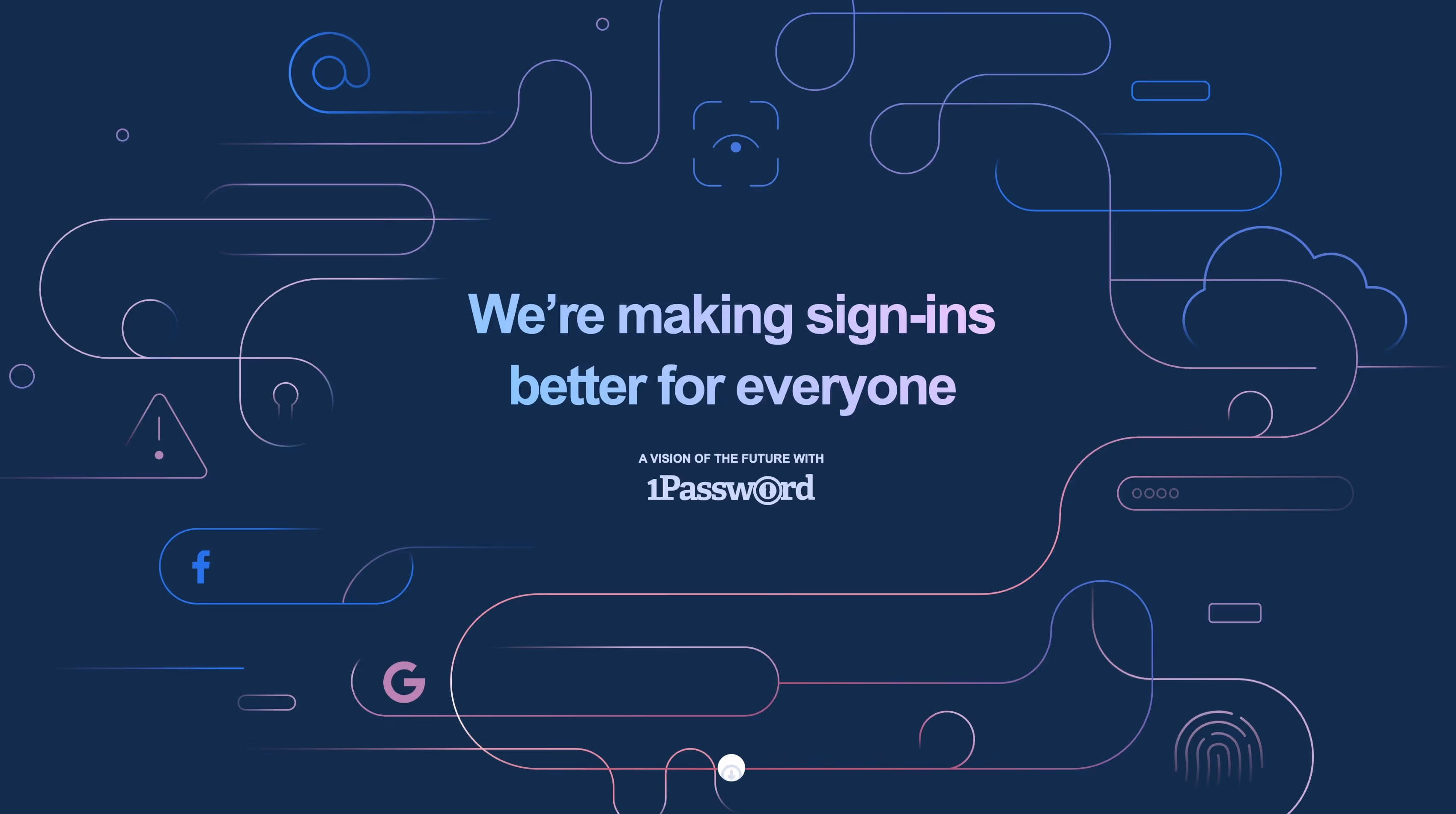 Screenshot Startseite 1password.com/