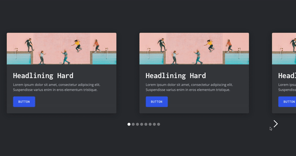 Responsive Slider mit mehrspaltigen Karten