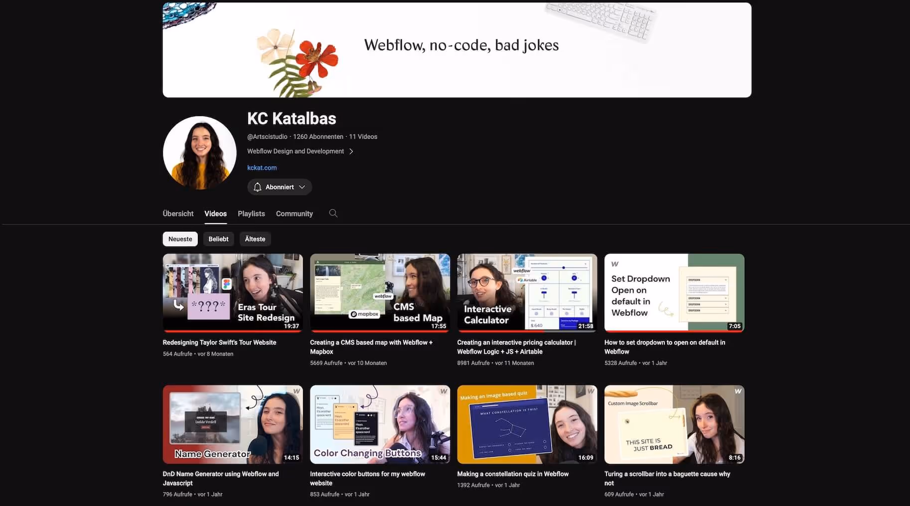 Screenshot YouTube Channel KC Katalbas