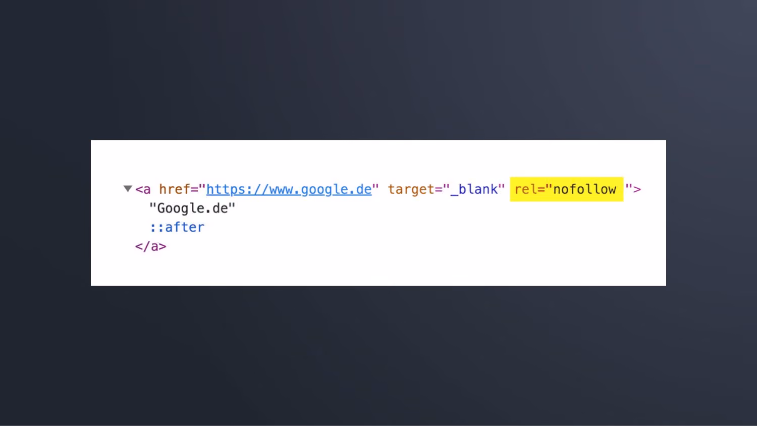 Automatically add nofollow to external links