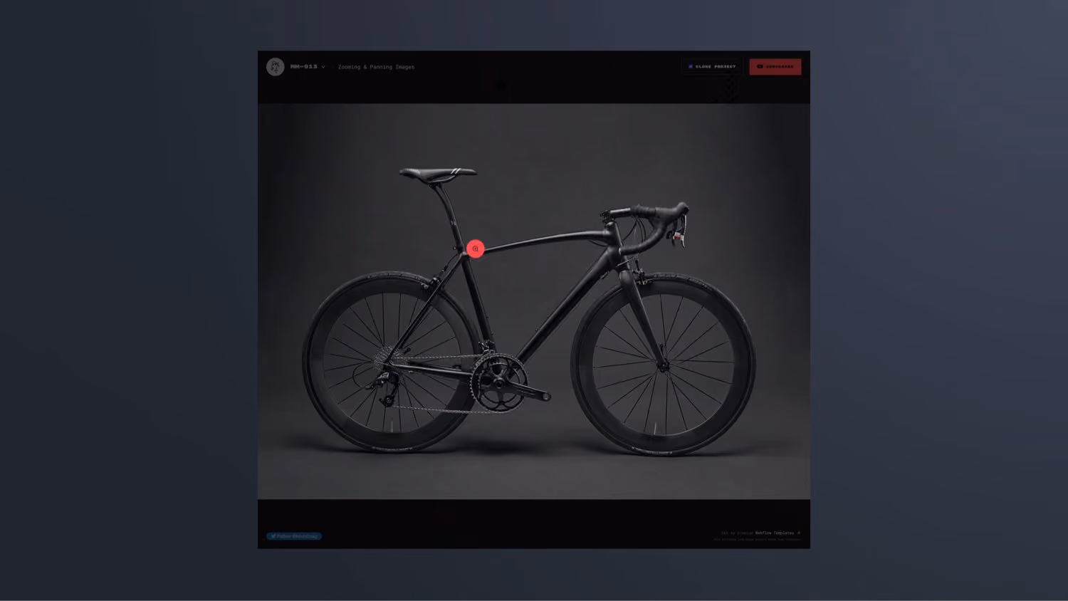 Bilder in Webflow in zwei Stufen groß ran zoomen
