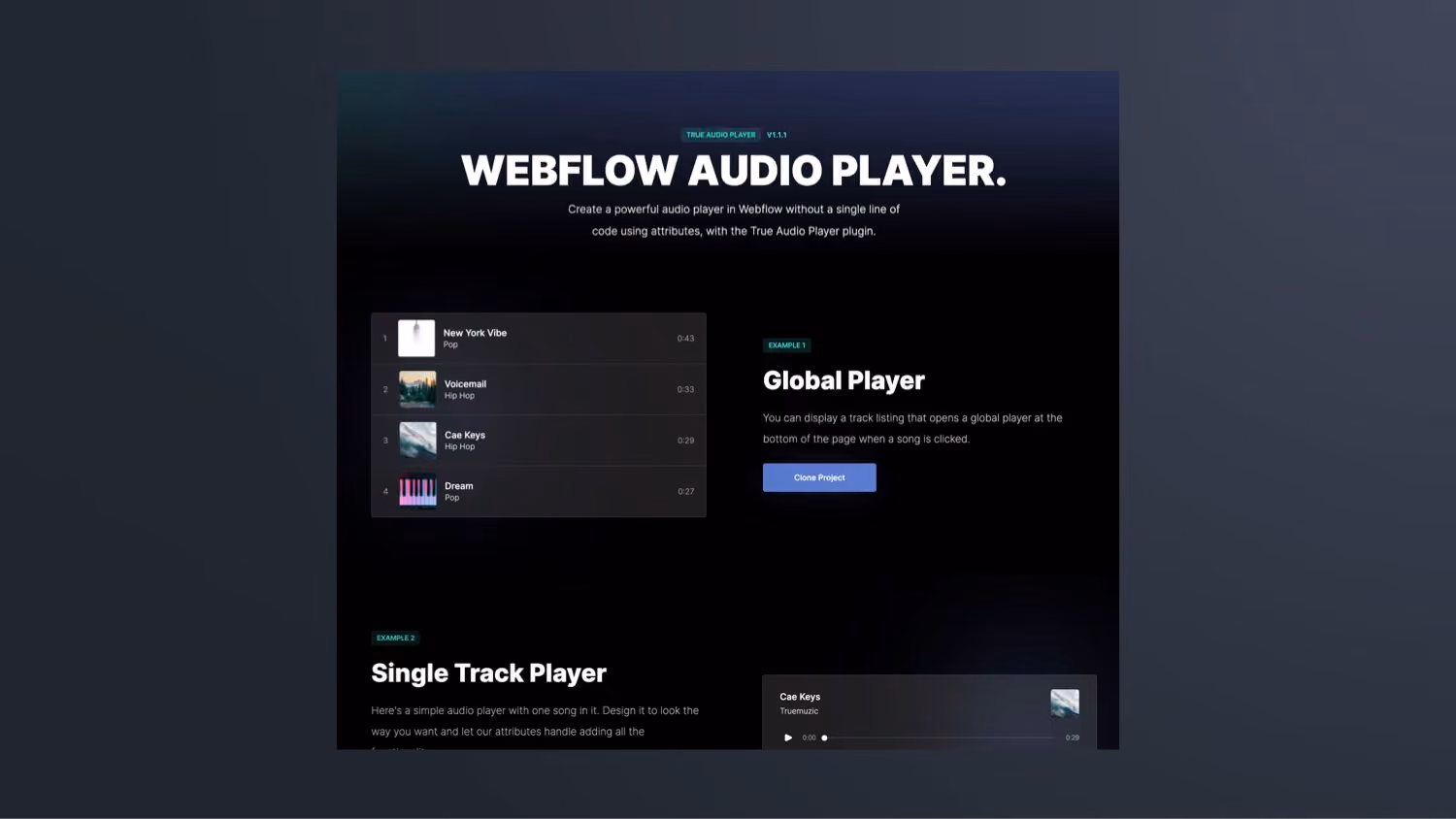 Eigenen Audio Player komplett in Webflow stylen
