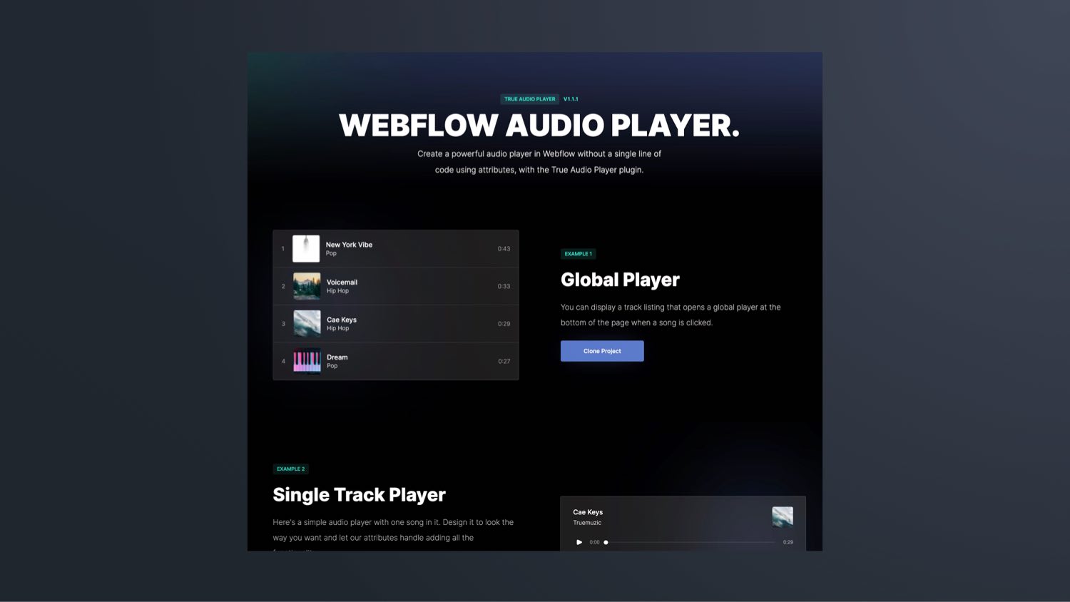 Eigenen Audio Player komplett in Webflow stylen