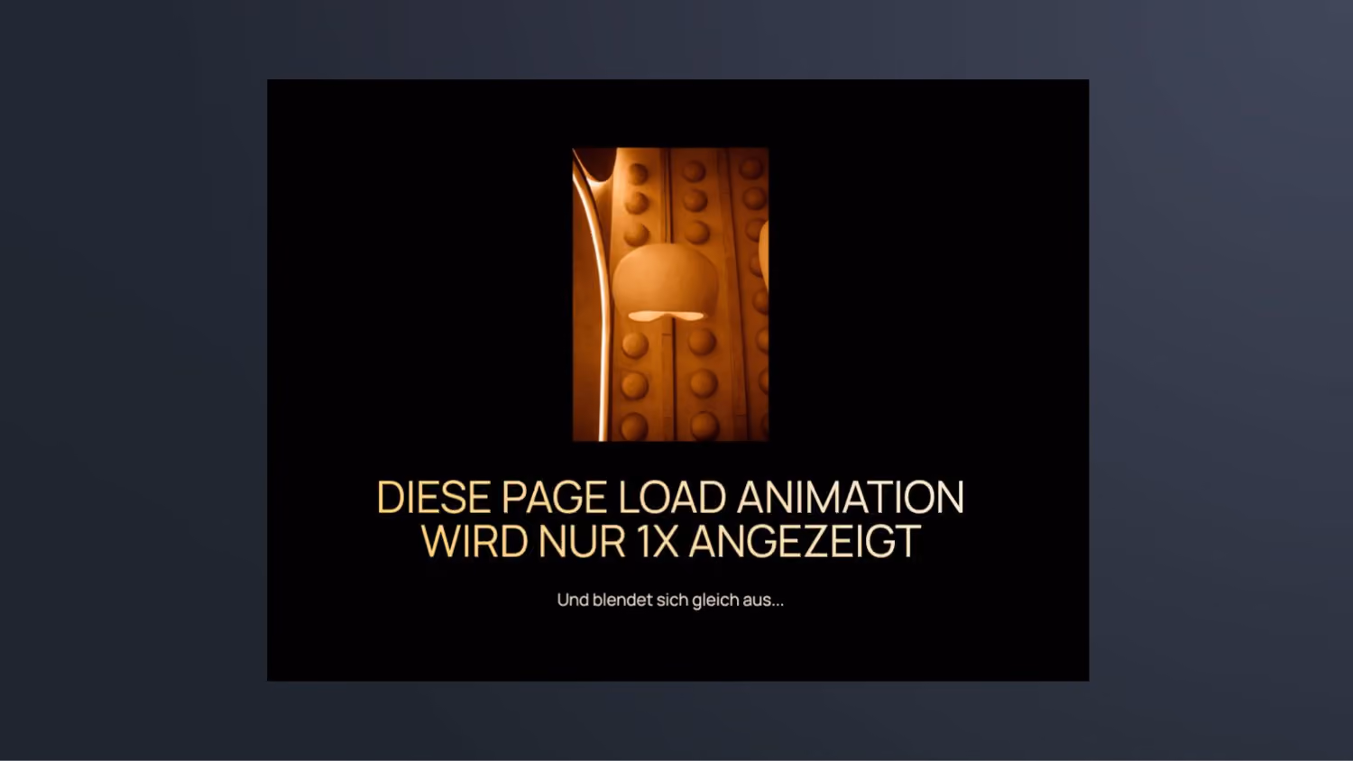 Page Load Animation nur 1x in Webflow abspielen