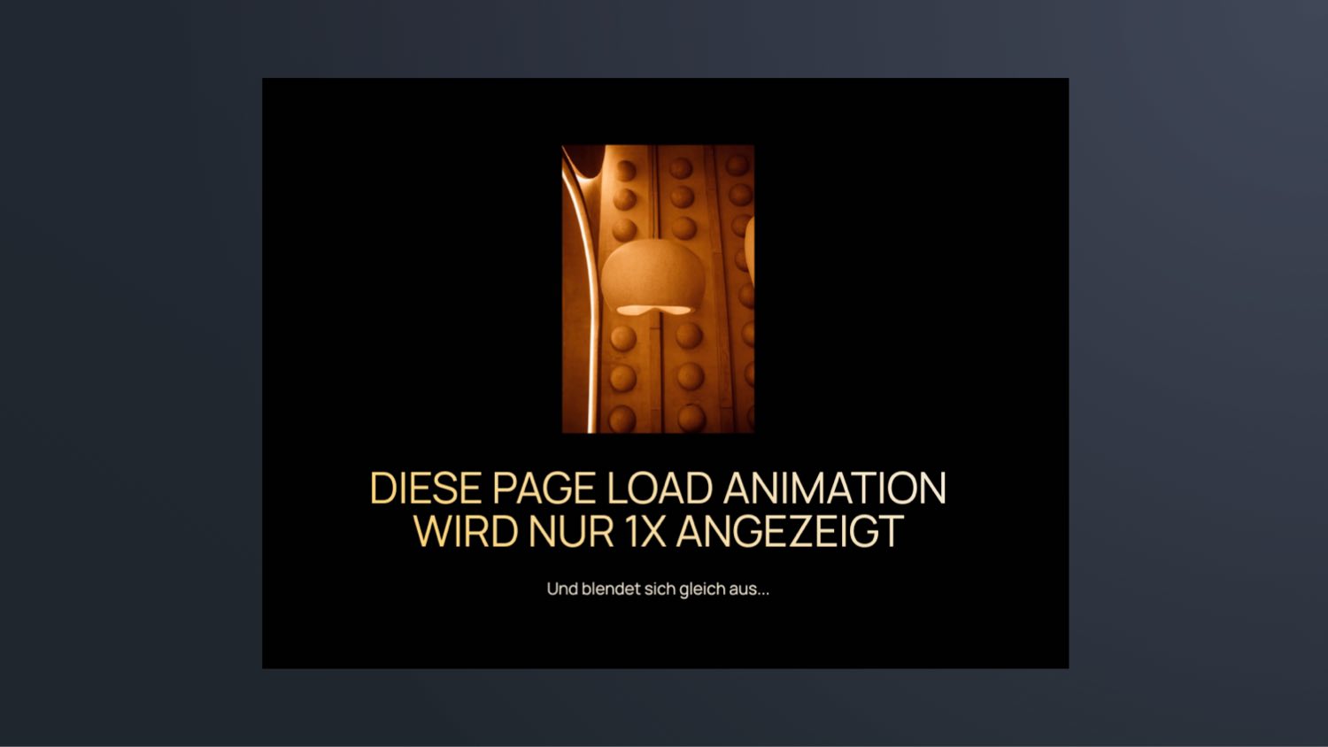 Page Load Animation nur 1x in Webflow abspielen