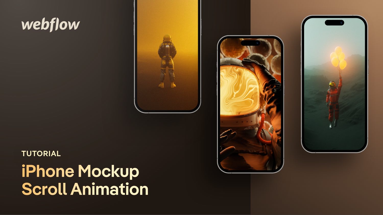 Vorschaubild zum Beitrag: iPhone Mockup Scroll Animation in Webflow