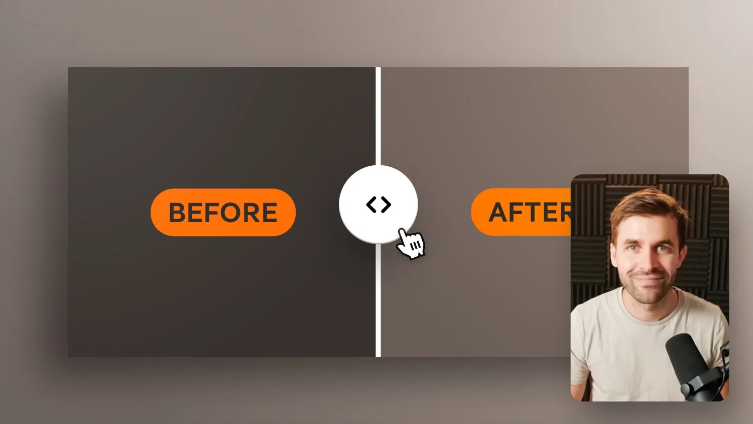 Vorschaubild zum Beitrag: Website vorher / nachher Slider Hover Effekt in Webflow bauen