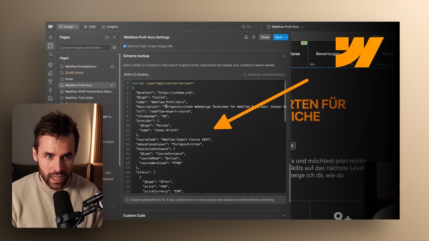 Vorschaubild zum Beitrag: Website SEO, Schema-Markup und ALT-Texte jetzt mit KI