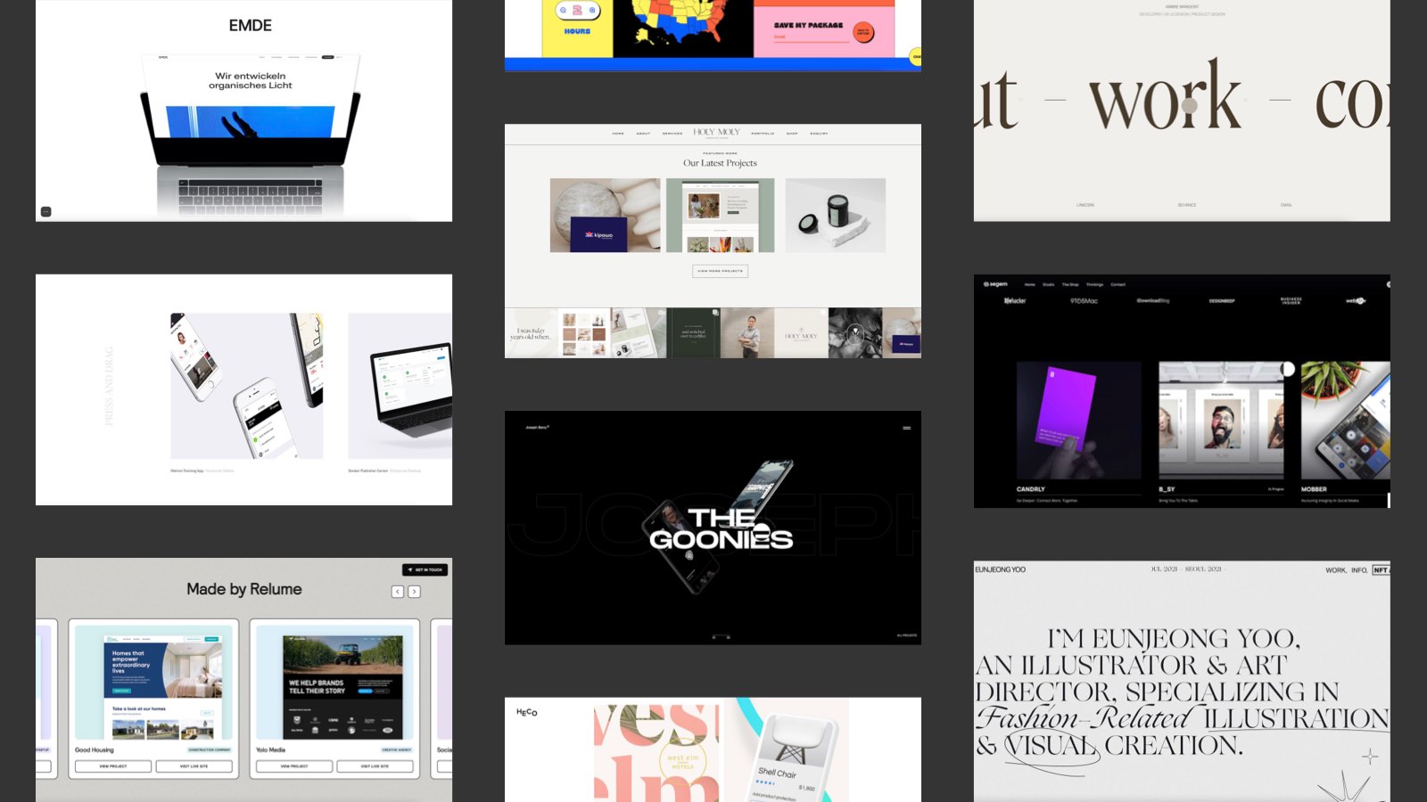Vorschaubild zum Beitrag: 10 geniale Webflow Portfolio Websites