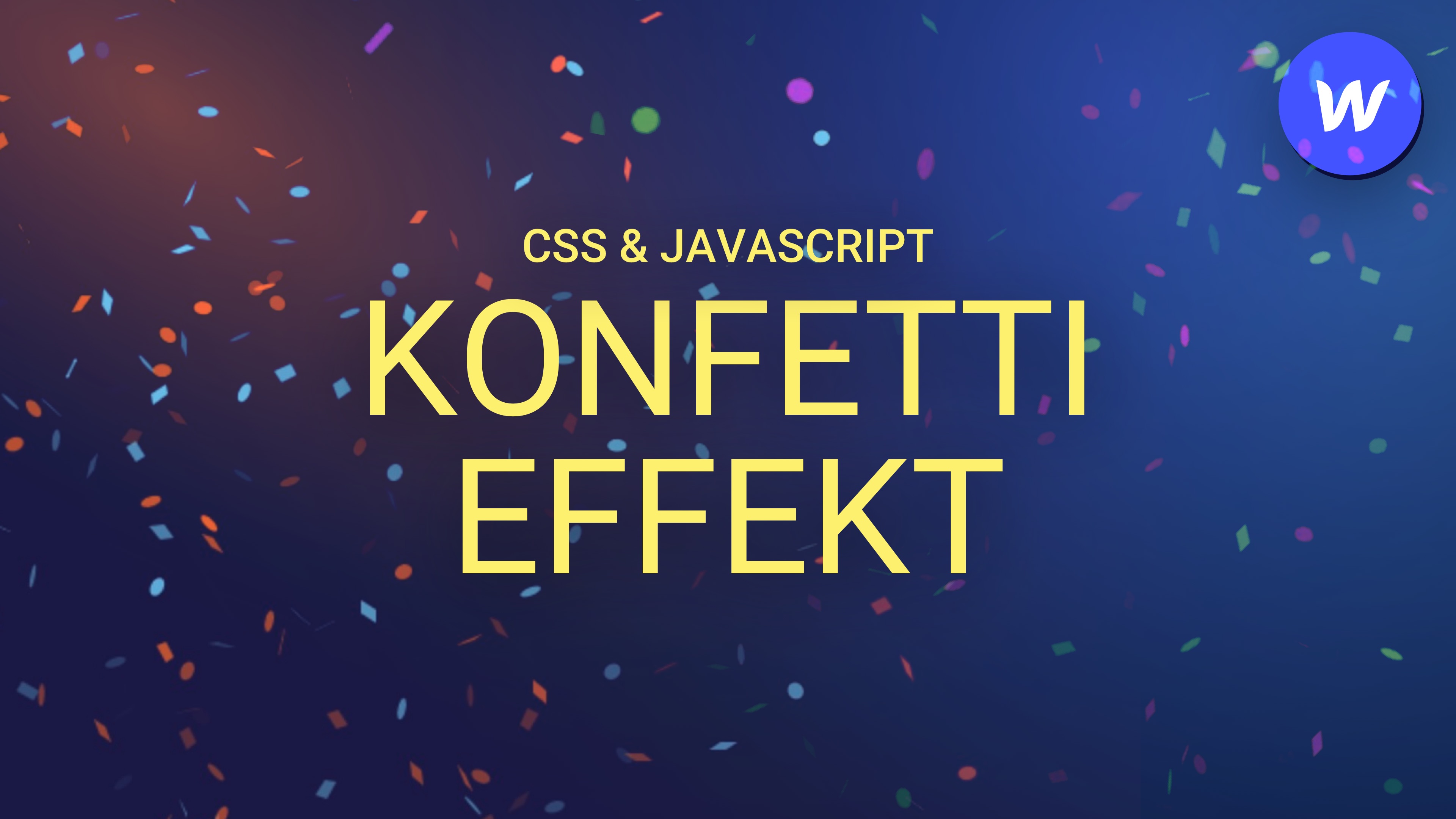 Vorschaubild zum Beitrag: Konfetti Website Animation in dein Webflow Projekt integrieren