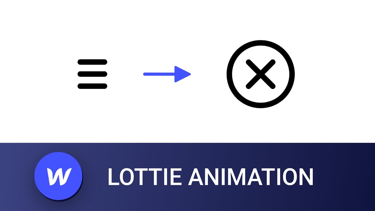 Vorschaubild zum Beitrag: Lottie Animation in eine Navigation einbinden (Burger Icon)