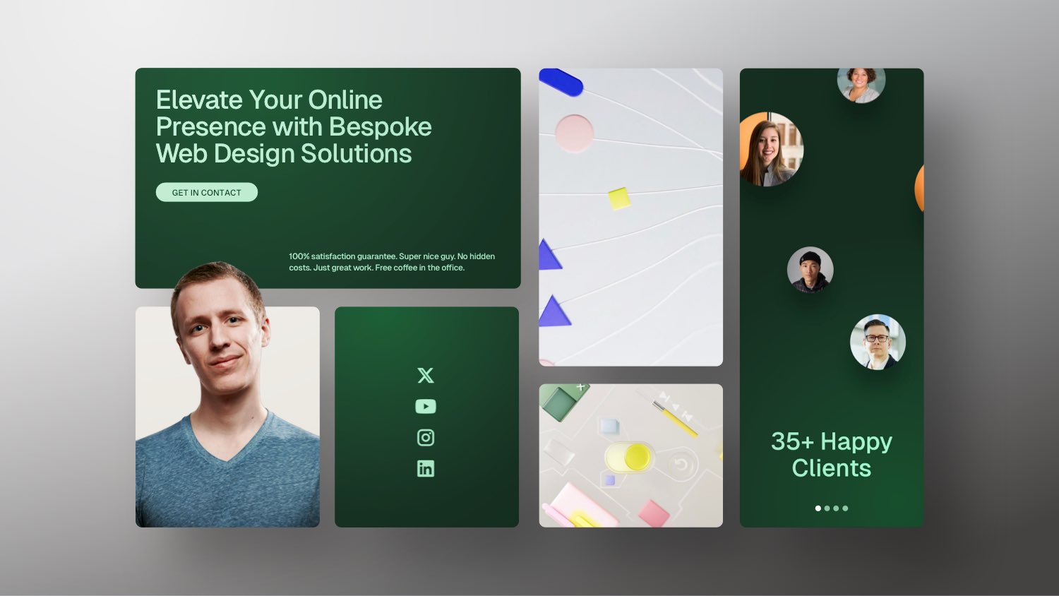 Vorschaubild zum Beitrag: Individuelles Bento Grid in Webflow bauen