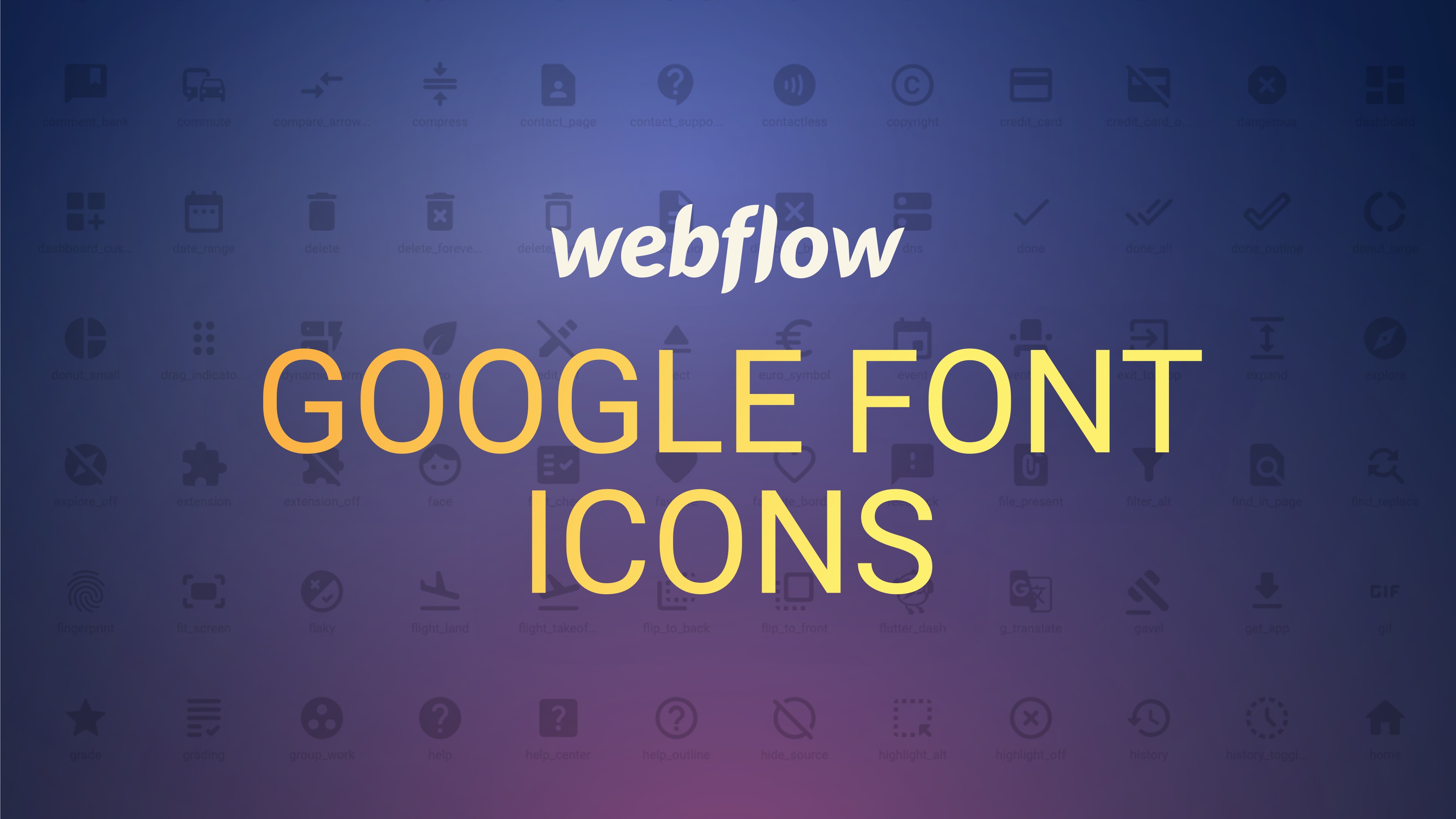 Vorschaubild zum Beitrag: Icons & Icon-Fonts in Webflow