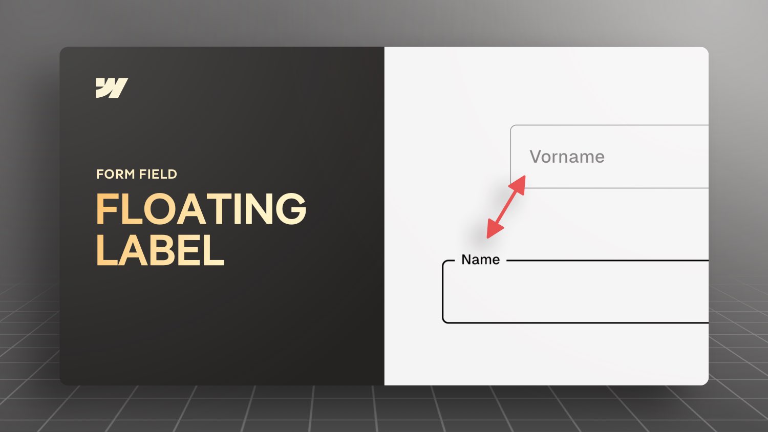 Vorschaubild zum Beitrag: Floating Label Animation bei Formular Input-Feldern