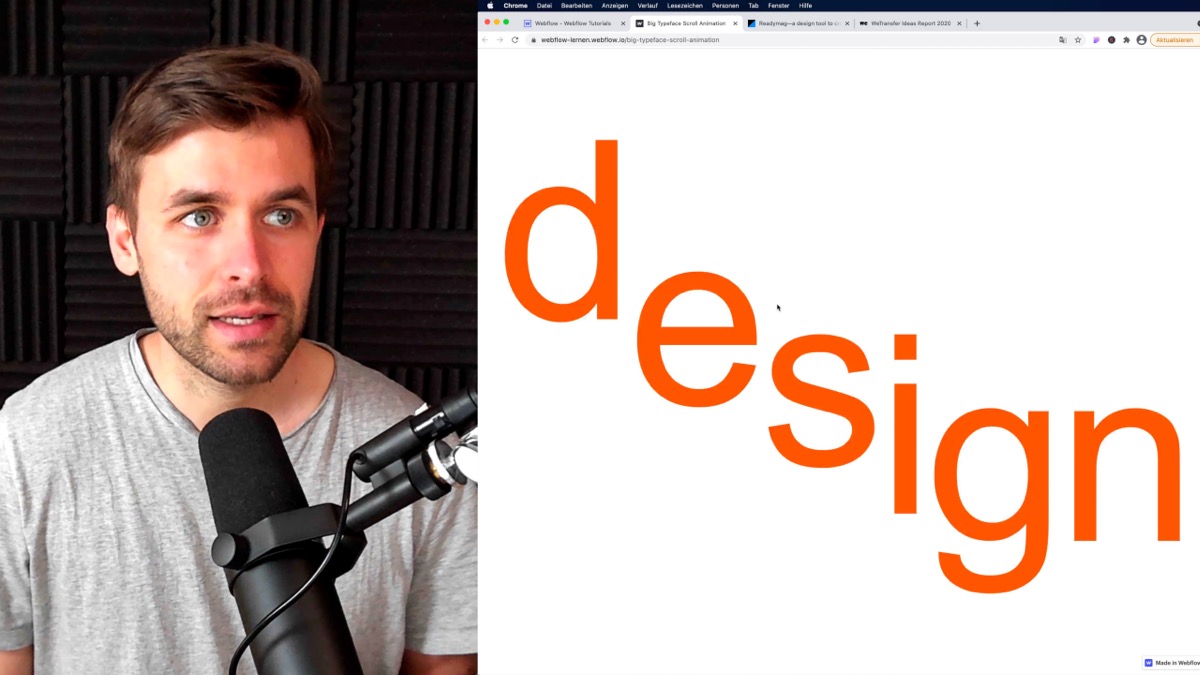 Vorschaubild zum Beitrag: Fancy Schriftzug Scroll-Animation
