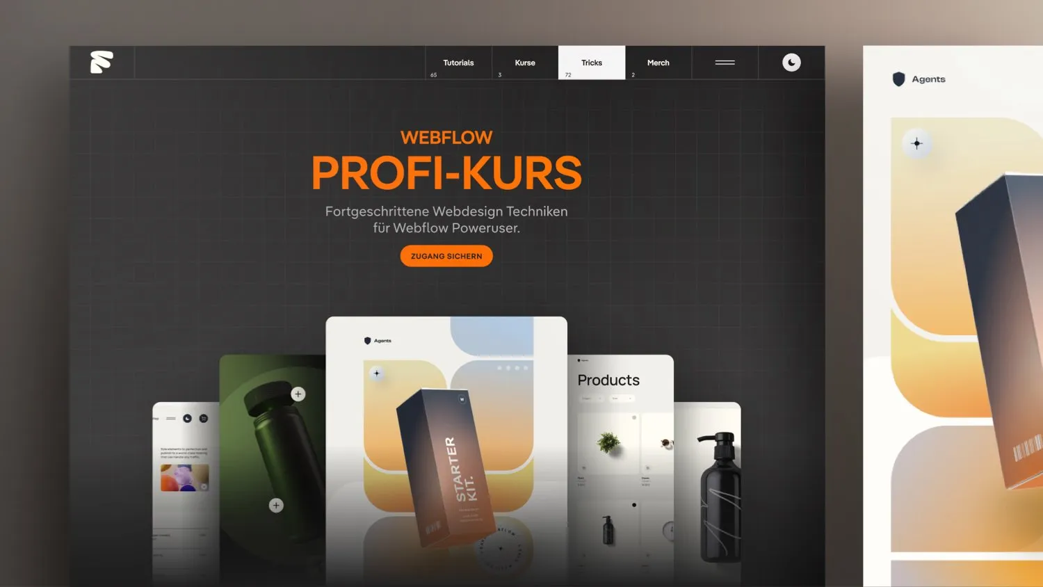 Vorschaubild zum Beitrag: Einen hochwertigen Onlinekurs Einstieg in Webflow umsetzen