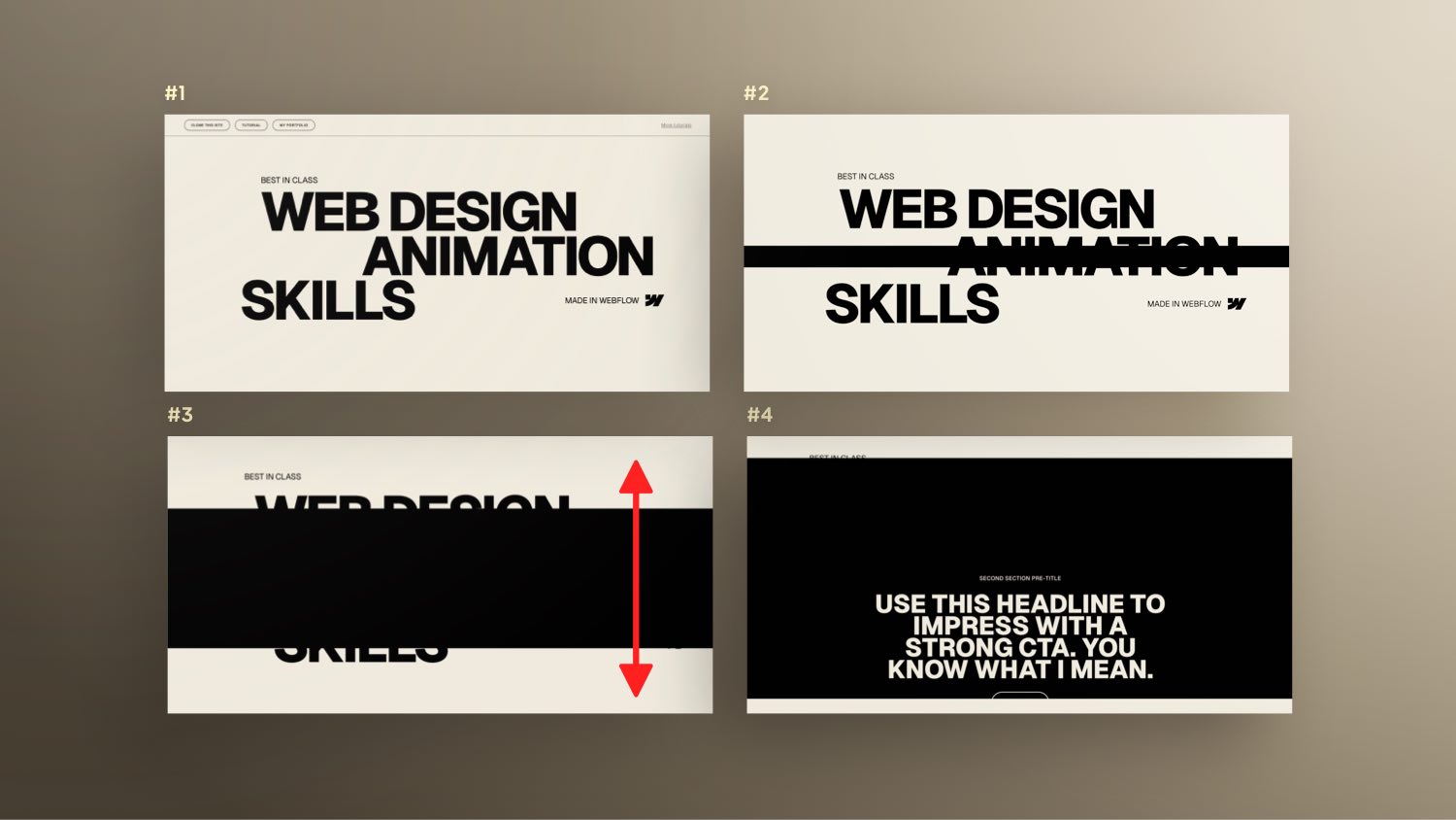 Vorschaubild zum Beitrag: Eine maskierte Website Splitscreen Scroll Animation erstellen