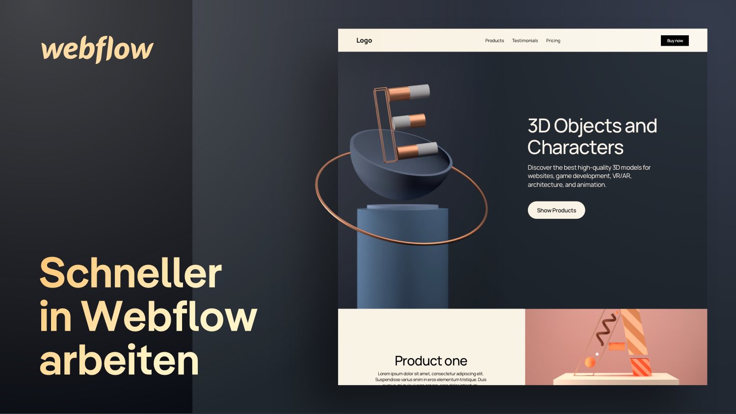 Vorschaubild zum Beitrag: Der schnellste Weg um in Webflow eine Website zu bauen