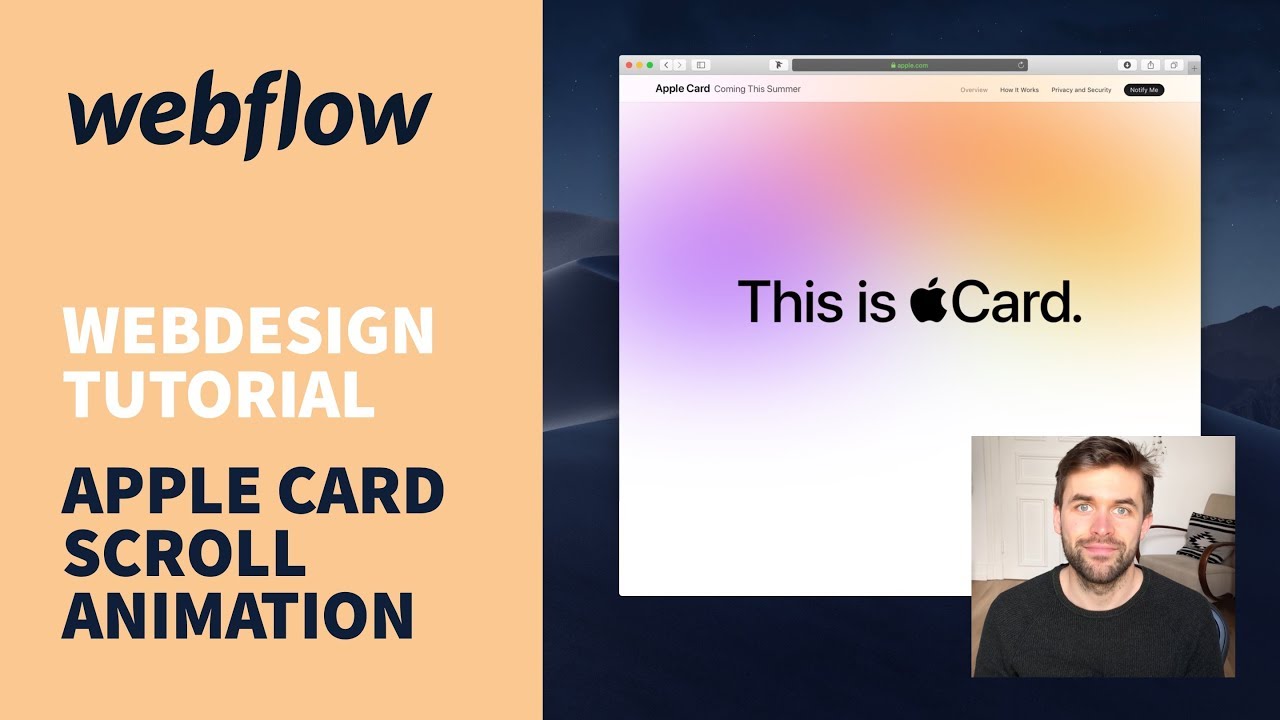 Vorschaubild zum Beitrag: Apple Card Scroll Animation mit Webflow bauen