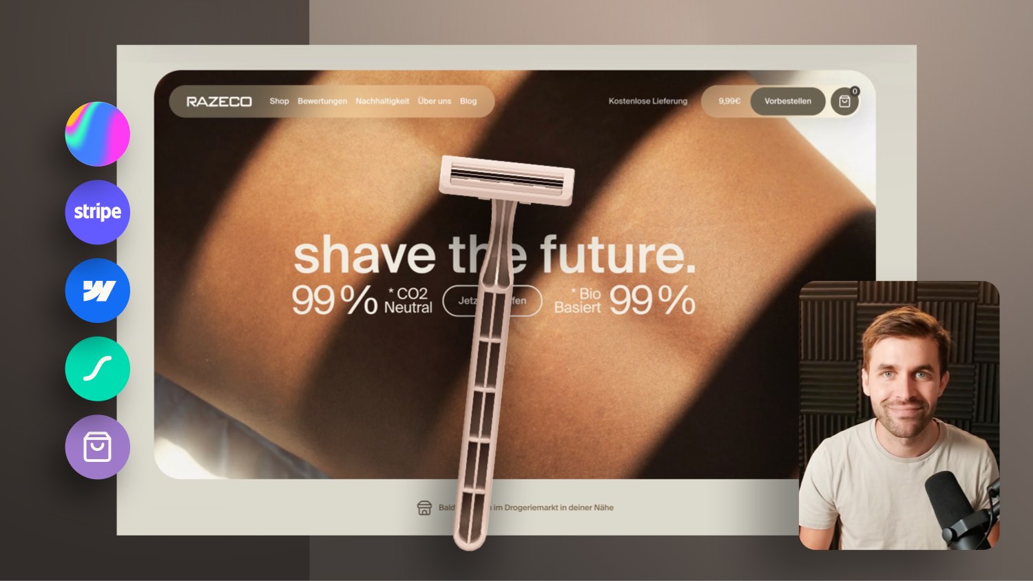 Vorschaubild zum Beitrag: Berliner Startup meets Webflow: Website mit 3D Animation, Shop-Funktion & Konfigurator