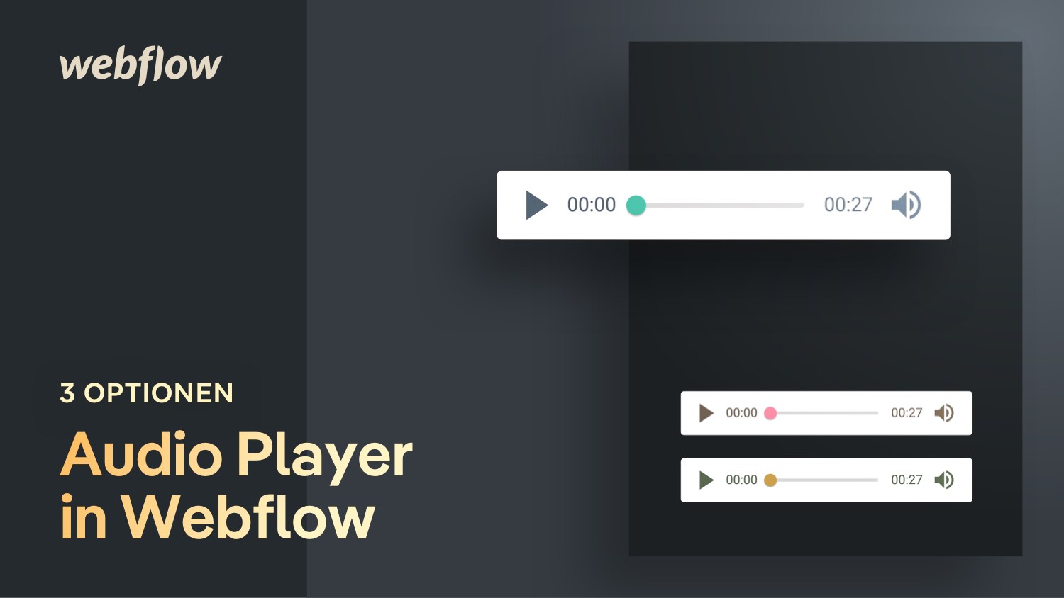 Vorschaubild zum Beitrag: Audio Player in Webflow