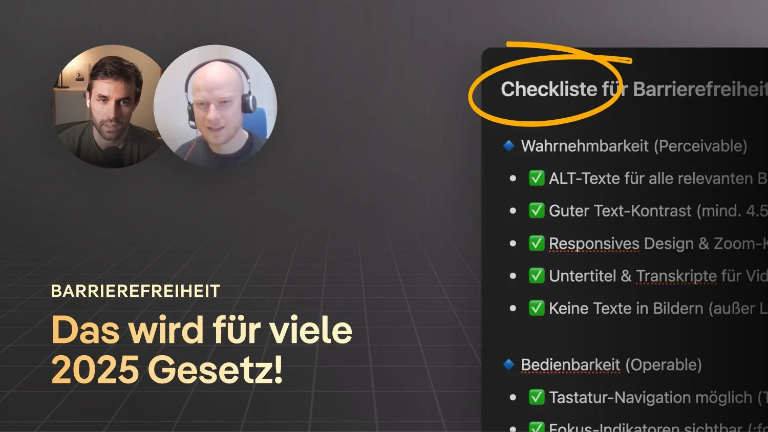 Vorschaubild zum Beitrag: Barrierefreiheit für Websites: Das ist ab 2025 Gesetz + Checkliste