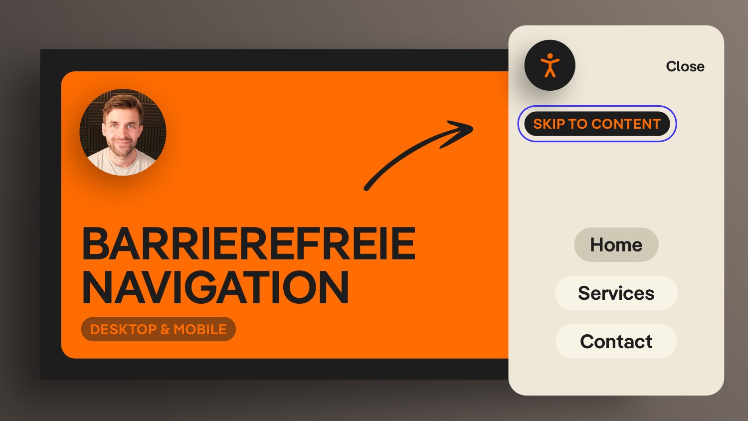 Vorschaubild zum Beitrag: Barrierefreiheit: Das MUSS in eine Website Navigation (Anleitung & Vorlage)