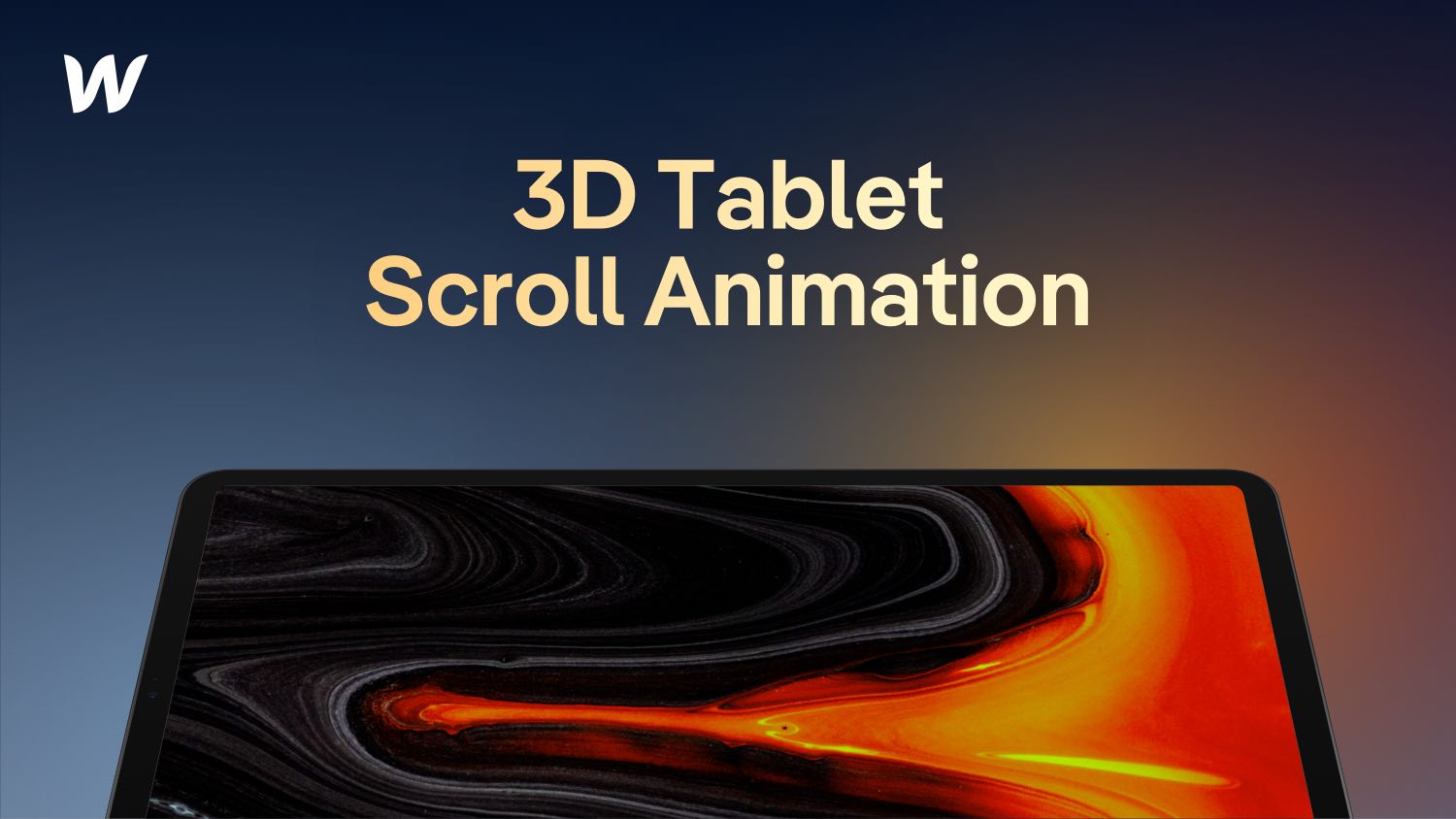Vorschaubild zum Beitrag: 3D Tablet Scroll Animation in Webflow